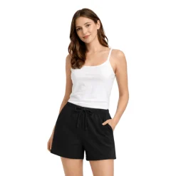 Soft Jersey Drawstring Lounge Shorts