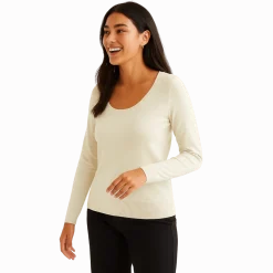 Soft Knit Scoop Neck Sweater