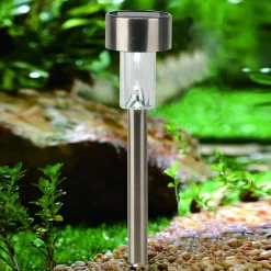Solar Powered Garden Light-Silver