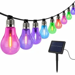 Solar String Lights – Multicolor – 10 Bulbs