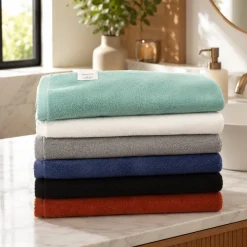 Solid Cotton Bath Towel – Soft & Absorbent Everyday Essential