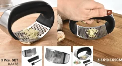 Stainless Steel Garlic Press & Garlic Peel