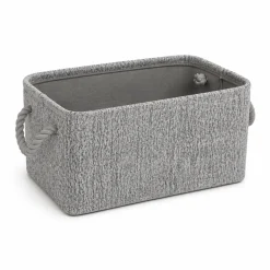 Storage Basket Grey Linen
