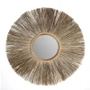 Straw Cattail Round Mirror 70cmx70cm
