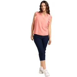 Stretch Pull-On Capri Pants