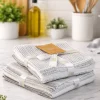 Striped Cotton Dishcloths – 6 Pack