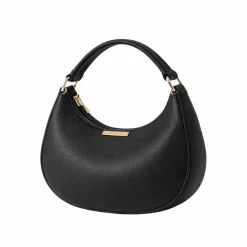 Structured Faux Leather Hobo Bag