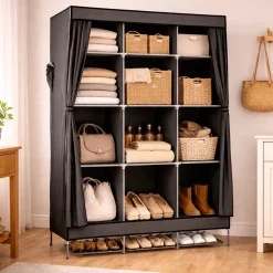 Studio 707- Grey Non-Woven Wardrobe Organizer