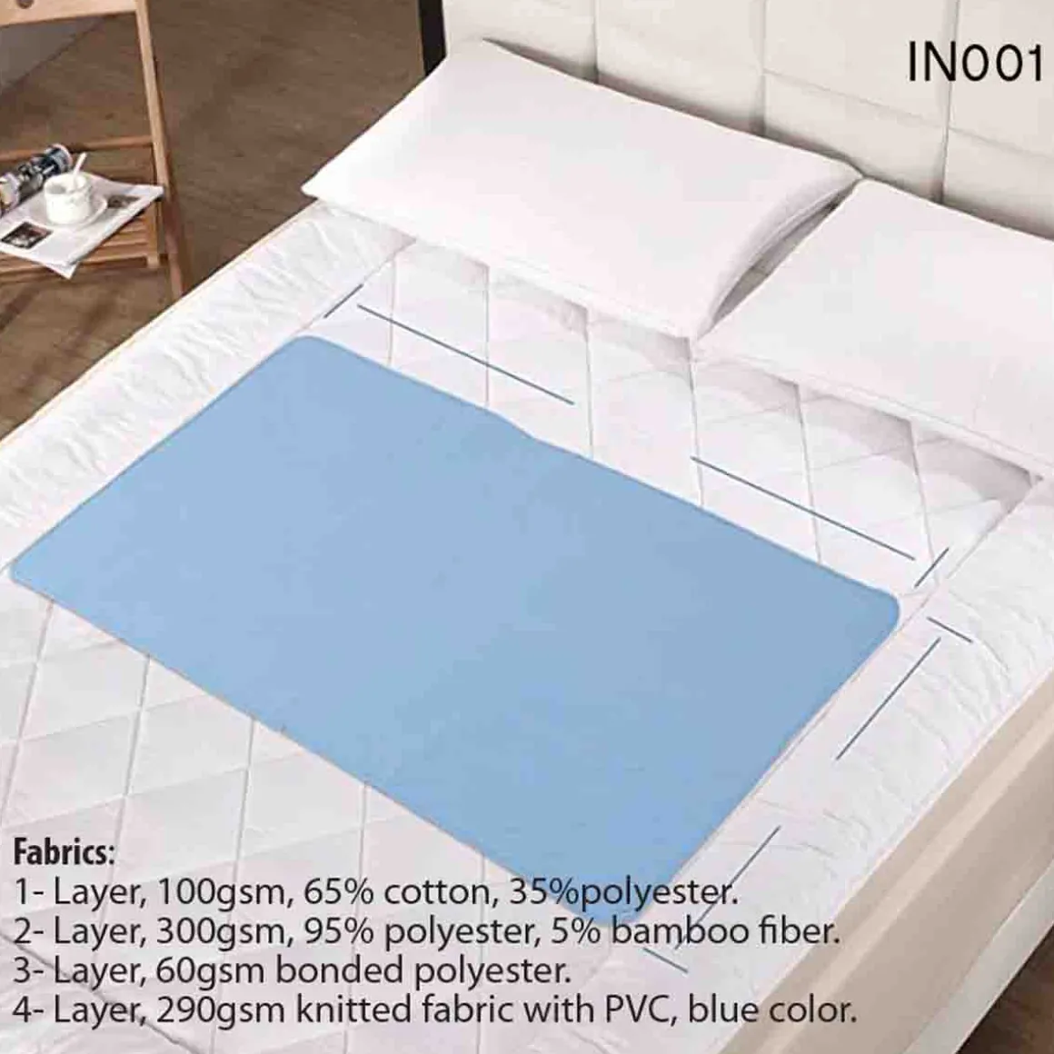 Studio 707 - Incontinence polycotton bed pad