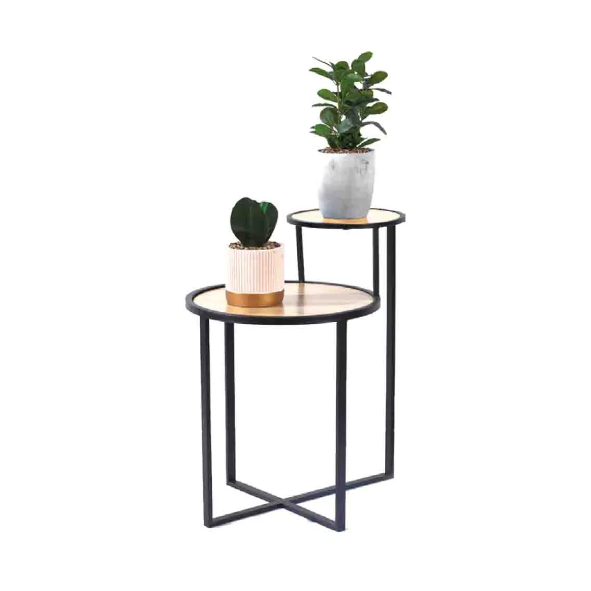 Studio 707- 2-tier Side Table - Metal Frame With Mdf