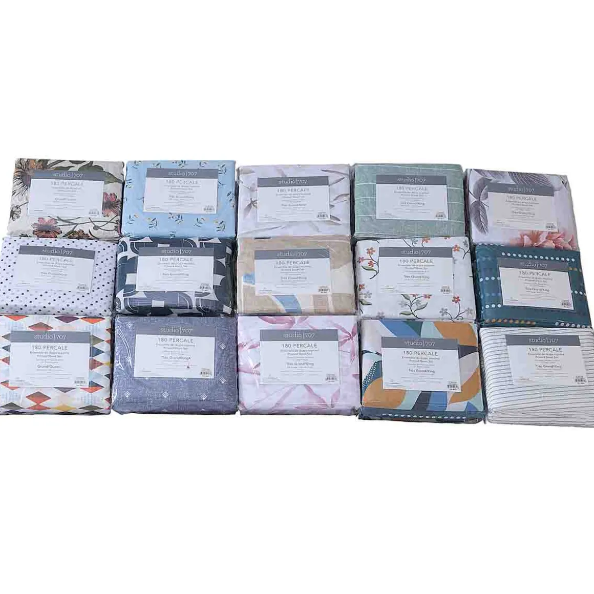 Studio 707-t-180 Polycotton Printed Pillowcase Pair