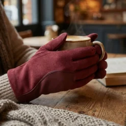 Suede-Effect Touchscreen Gloves