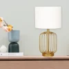 Table Lamp Gold Cage
