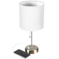 Table Lamp with Device Charger Base
