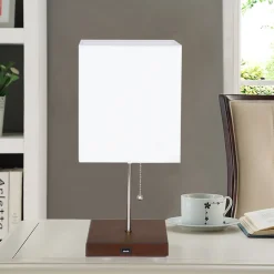 Table Lamp with Device Charger Base