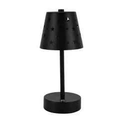 Table Lamp with USB Charger – Decorative Cutout Design (10–15 cm)