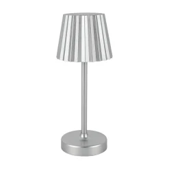 Table Lamp with USB Charger – Metallic Finish (10–15 cm)