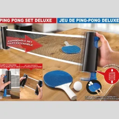 Table Tennis Set with Expandable Net