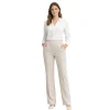 Tailored Pull-On Straight Leg Pants