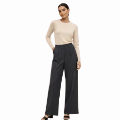 Tailored Wide-Leg Trousers