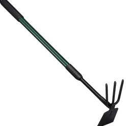 Telescopic Dual-Purpose Garden Hoe – Adjustable Hoe and Cultivator Tool