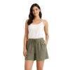 Textured Drawstring Relaxed Shorts