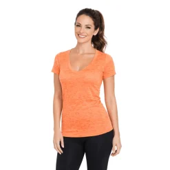 Textured V-Neck Performance T-Shirt