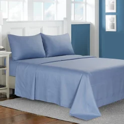 Thompson - Microfiber Blue Sheet Set