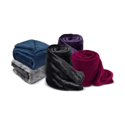 Throw 50x60 Henrik Plush Coral Fleece Solid