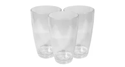 Tumbler 17oz Set/3 Acrylic Clear