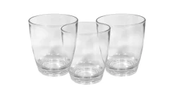 Tumbler 12oz Set/3 Acrylic Clear