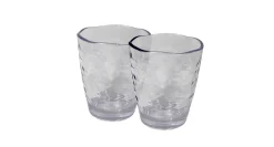 Tumblers Acrylic Organic Hammered