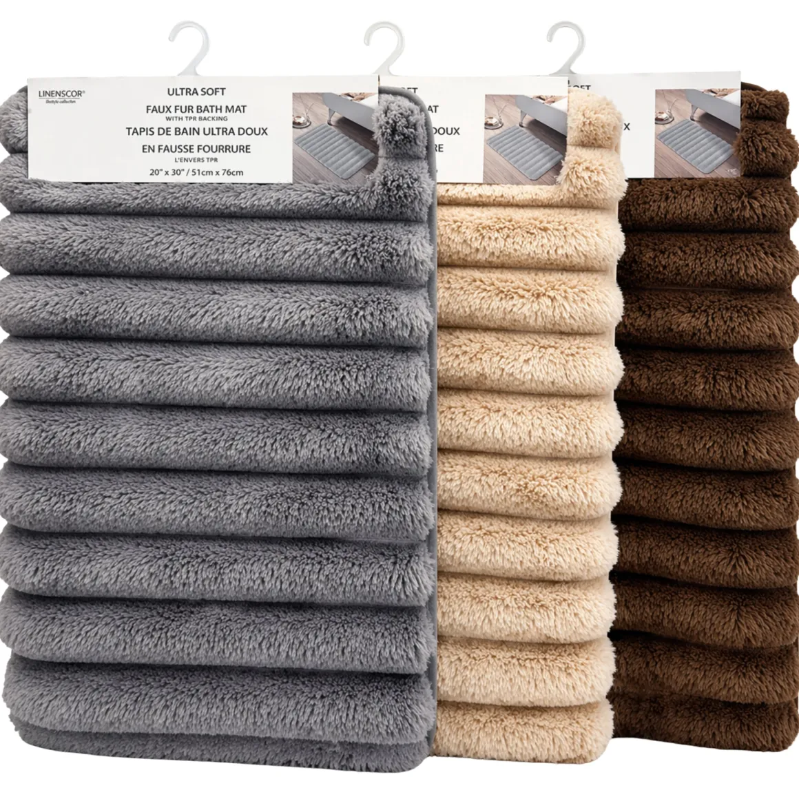 Ultra Soft Faux Fur Bathmat