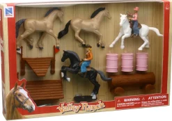 Valley Ranch Horse Playset 3 Style(Abc)