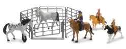 Valley Ranch Horse Playset 3 Style(Abc)