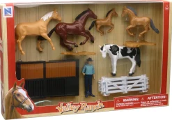Valley Ranch Horse Playset 3 Style(Abc)