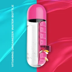 Vitamins Organizer Water Bottle
