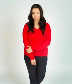 V Neck Soft Acrylic Sweater