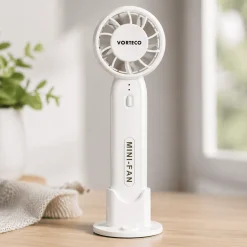 Vorteco Portable Handheld Fan with Phone Holder