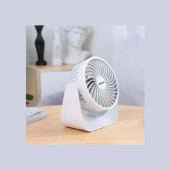 vorteco - 360°rotating desktop fan white