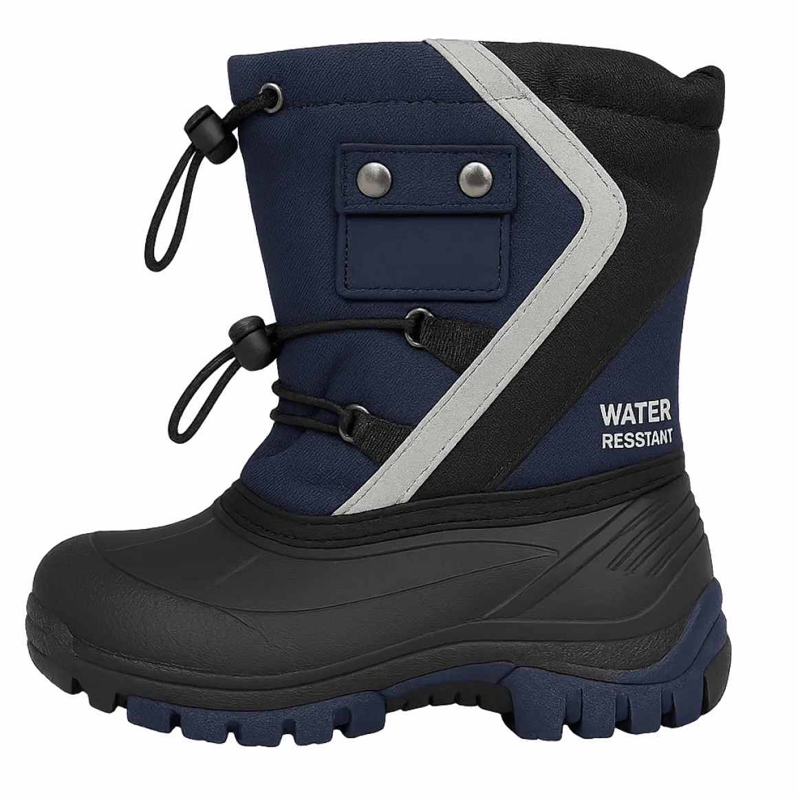 Water-Resistant Winter Boots with Reflective Details