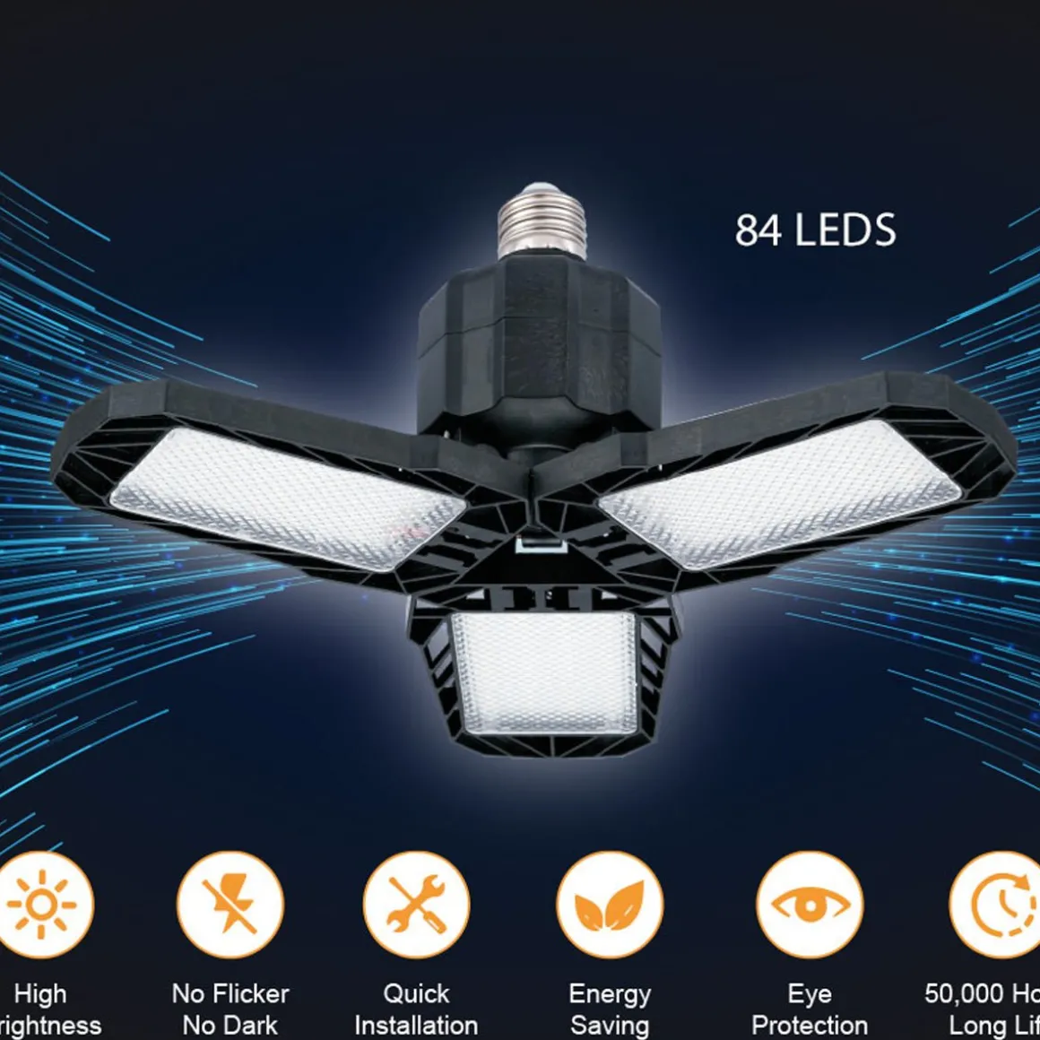 WATTSON - Garage LED COB light foldable 100W