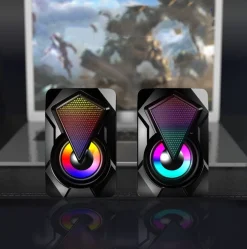 WATTSON - Set of 2 Gaming Speakers with Light Effects
