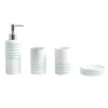 Wave 4 Pcs Ceramic Bath Sets