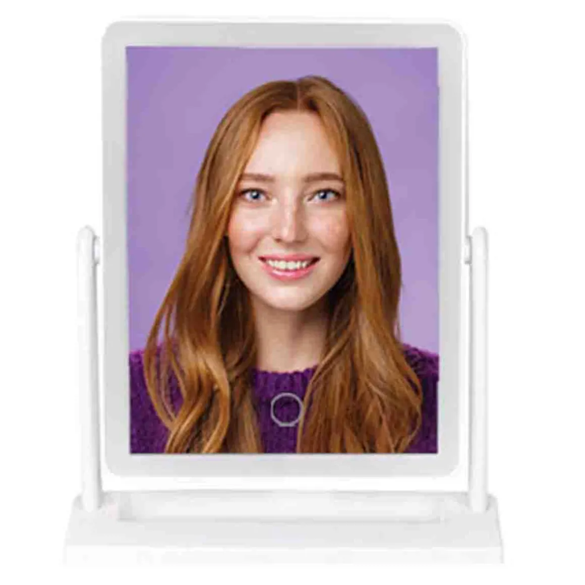 White Makeup Mirror With Led Light