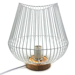 White Metal Wire Lamp