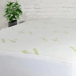 W Home - Bamboo-Blend Quilted Mattress Pad