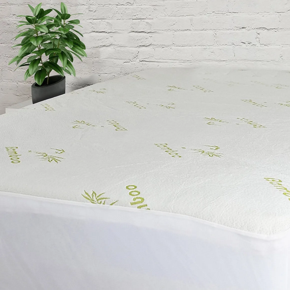 W Home - Bamboo-Blend Quilted Mattress Pad