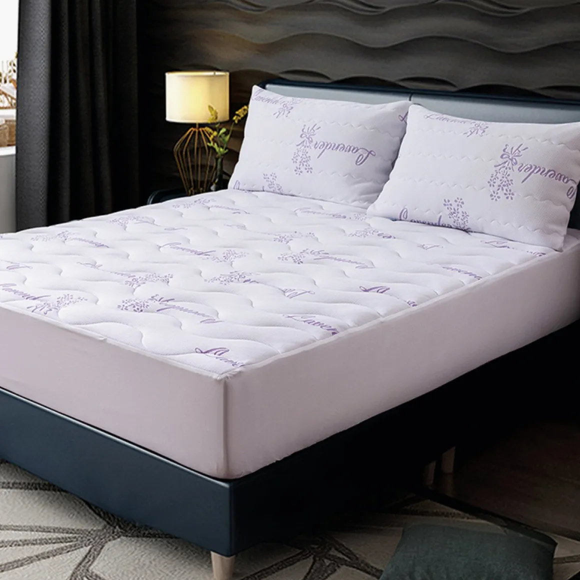 W Home - Lavender Scented Quilted Mattress Pad