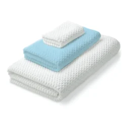 W HOME - Waffle Towel-Grey-13 x 13"